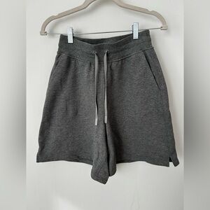 lululemon athletica grey long line high waist Scuba Shorts